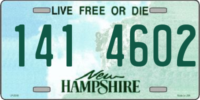 NH license plate 1414602