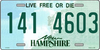 NH license plate 1414603