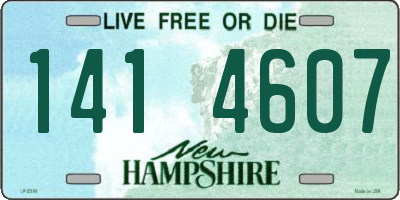 NH license plate 1414607
