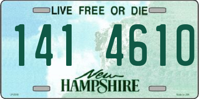 NH license plate 1414610