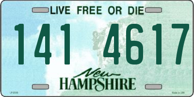 NH license plate 1414617