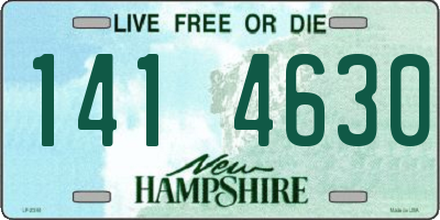 NH license plate 1414630