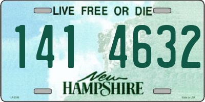 NH license plate 1414632