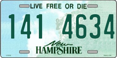 NH license plate 1414634