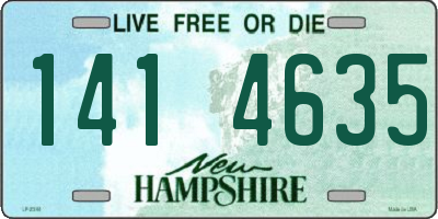 NH license plate 1414635