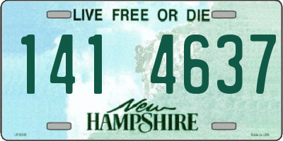 NH license plate 1414637