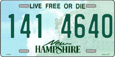 NH license plate 1414640