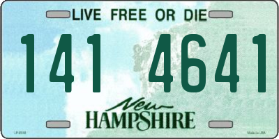 NH license plate 1414641