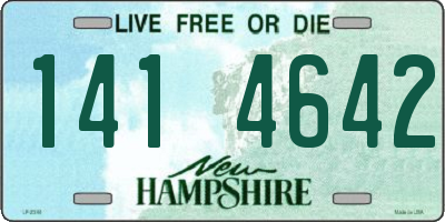 NH license plate 1414642