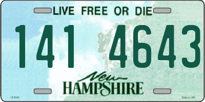 NH license plate 1414643