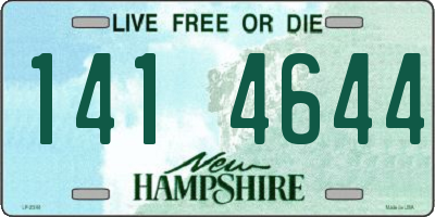 NH license plate 1414644
