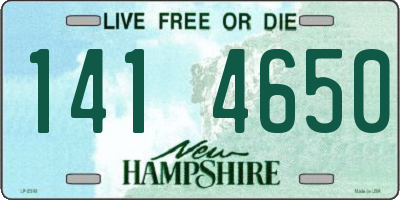 NH license plate 1414650