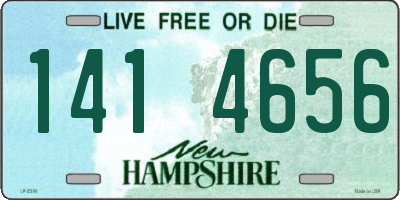 NH license plate 1414656