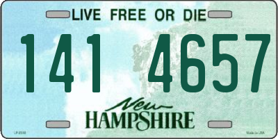 NH license plate 1414657