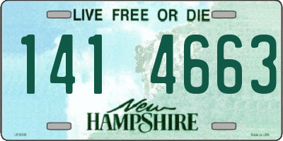 NH license plate 1414663