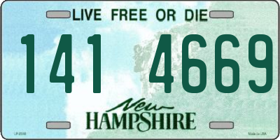 NH license plate 1414669