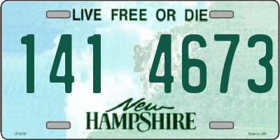 NH license plate 1414673