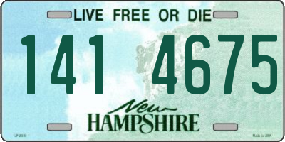 NH license plate 1414675