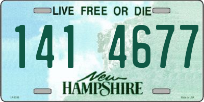 NH license plate 1414677