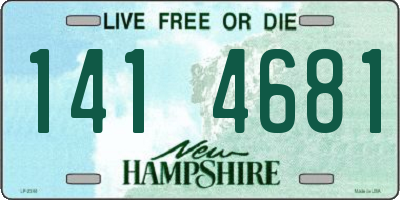 NH license plate 1414681