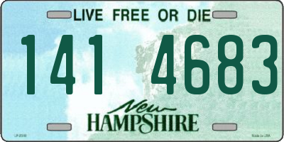 NH license plate 1414683