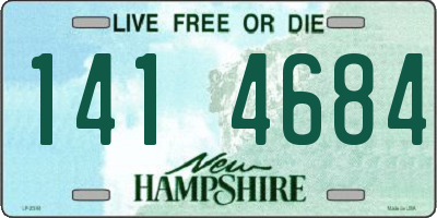 NH license plate 1414684