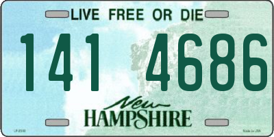NH license plate 1414686