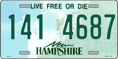 NH license plate 1414687