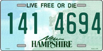 NH license plate 1414694