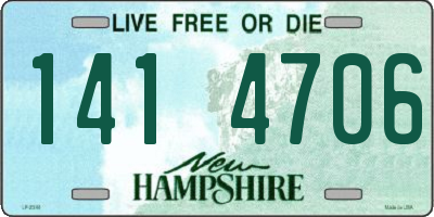 NH license plate 1414706