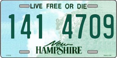 NH license plate 1414709