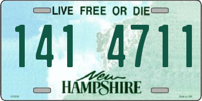 NH license plate 1414711