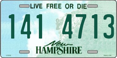 NH license plate 1414713