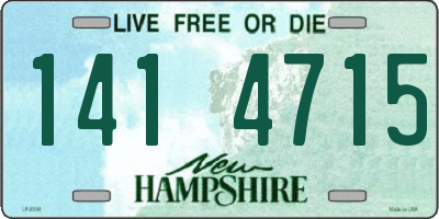 NH license plate 1414715