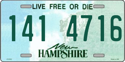 NH license plate 1414716