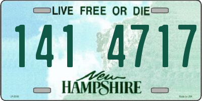 NH license plate 1414717
