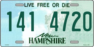 NH license plate 1414720