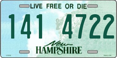 NH license plate 1414722
