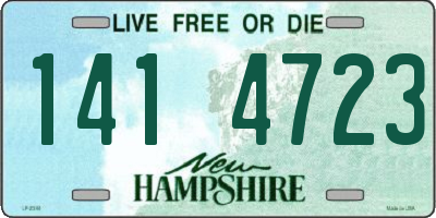 NH license plate 1414723