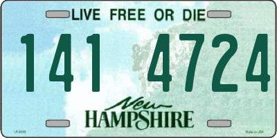 NH license plate 1414724