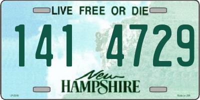 NH license plate 1414729