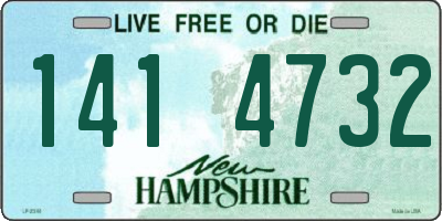NH license plate 1414732