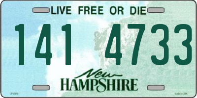 NH license plate 1414733