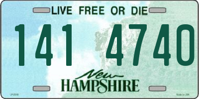 NH license plate 1414740
