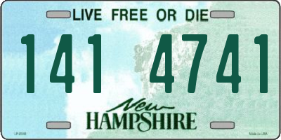 NH license plate 1414741