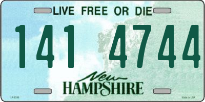 NH license plate 1414744
