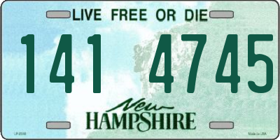 NH license plate 1414745