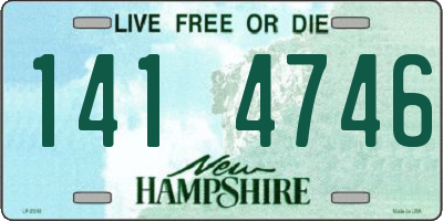 NH license plate 1414746