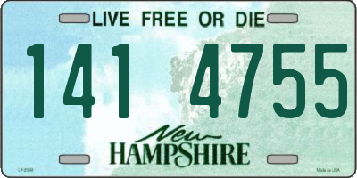 NH license plate 1414755