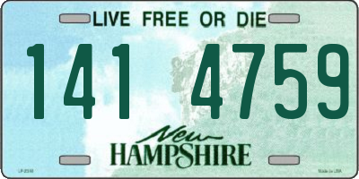 NH license plate 1414759